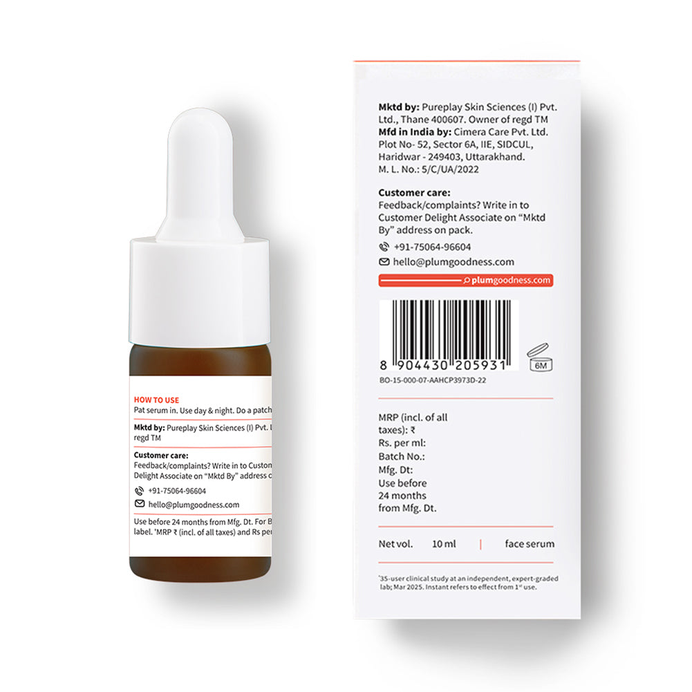 Plum Goodness 10% Vitamin C & Calendula Barrier Boosting + Glow Serum