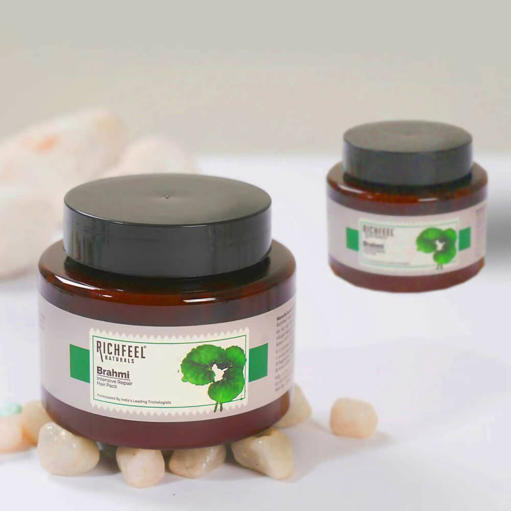 Richfeel Naturals Brahmi Intensive Repair Hair Pack - Indyancart