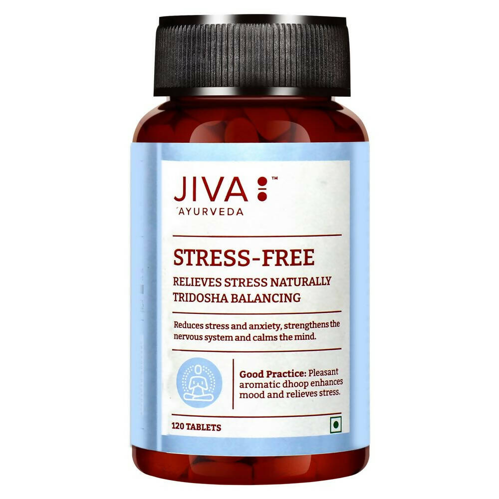 Jiva Ayurveda Stress-Free Tablets - Indyancart