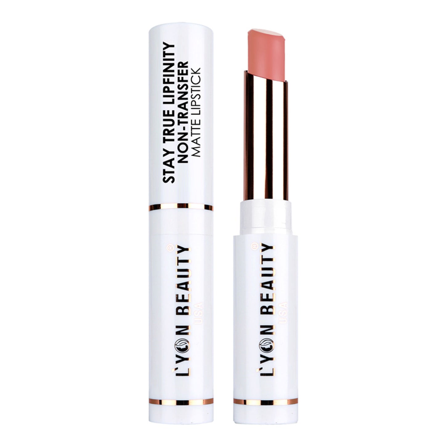 Lyon Beauty Stay True Lipfinity Non Transfer Matte Lipstick - Nude Peach 01