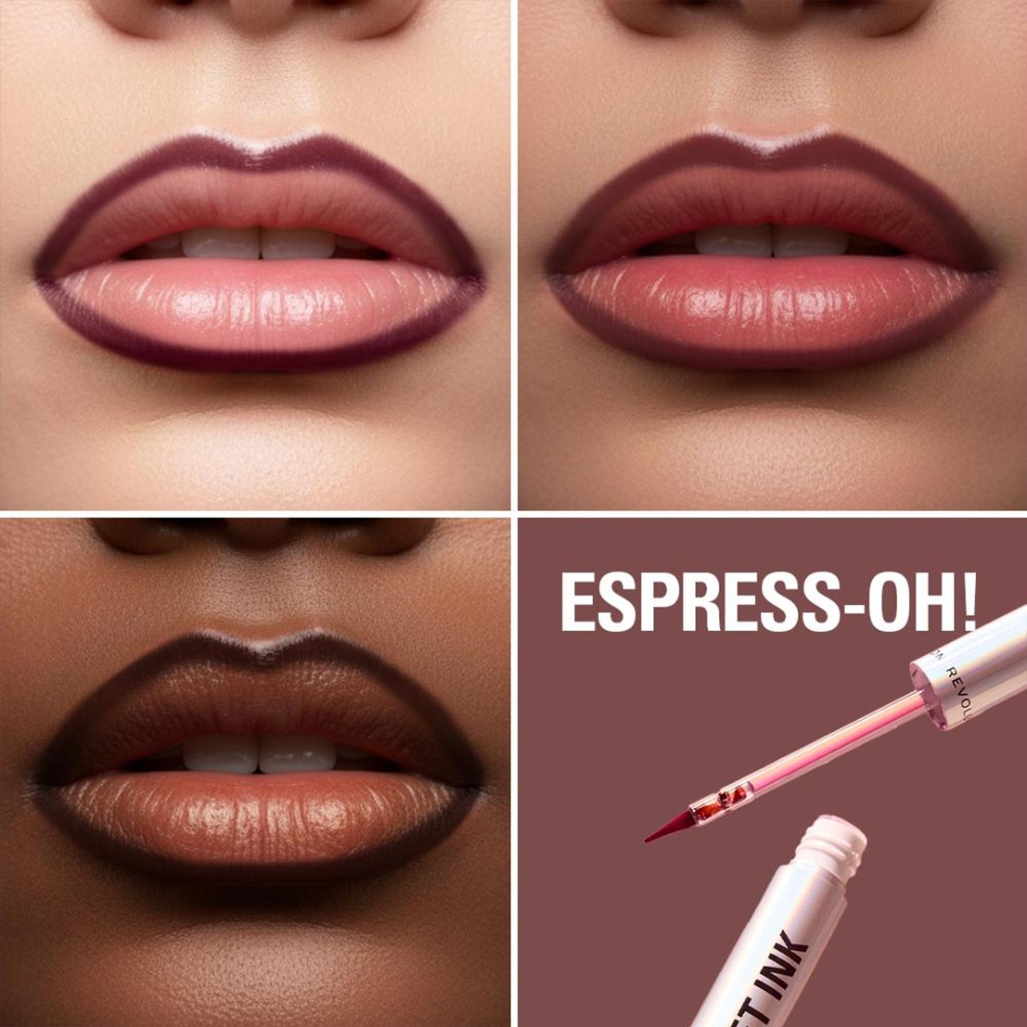Makeup Revolution Lip Shift Ink Peel Off Lipliner Stain - Espress-Oh!