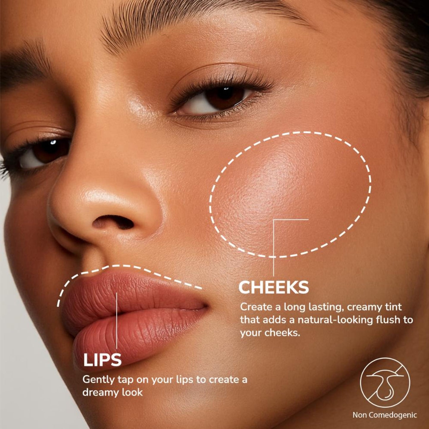 Mila Beauté Baebee Lip & Cheek Tint With Jojoba Oil & Vitamin E Shade - 04 Fresh Red