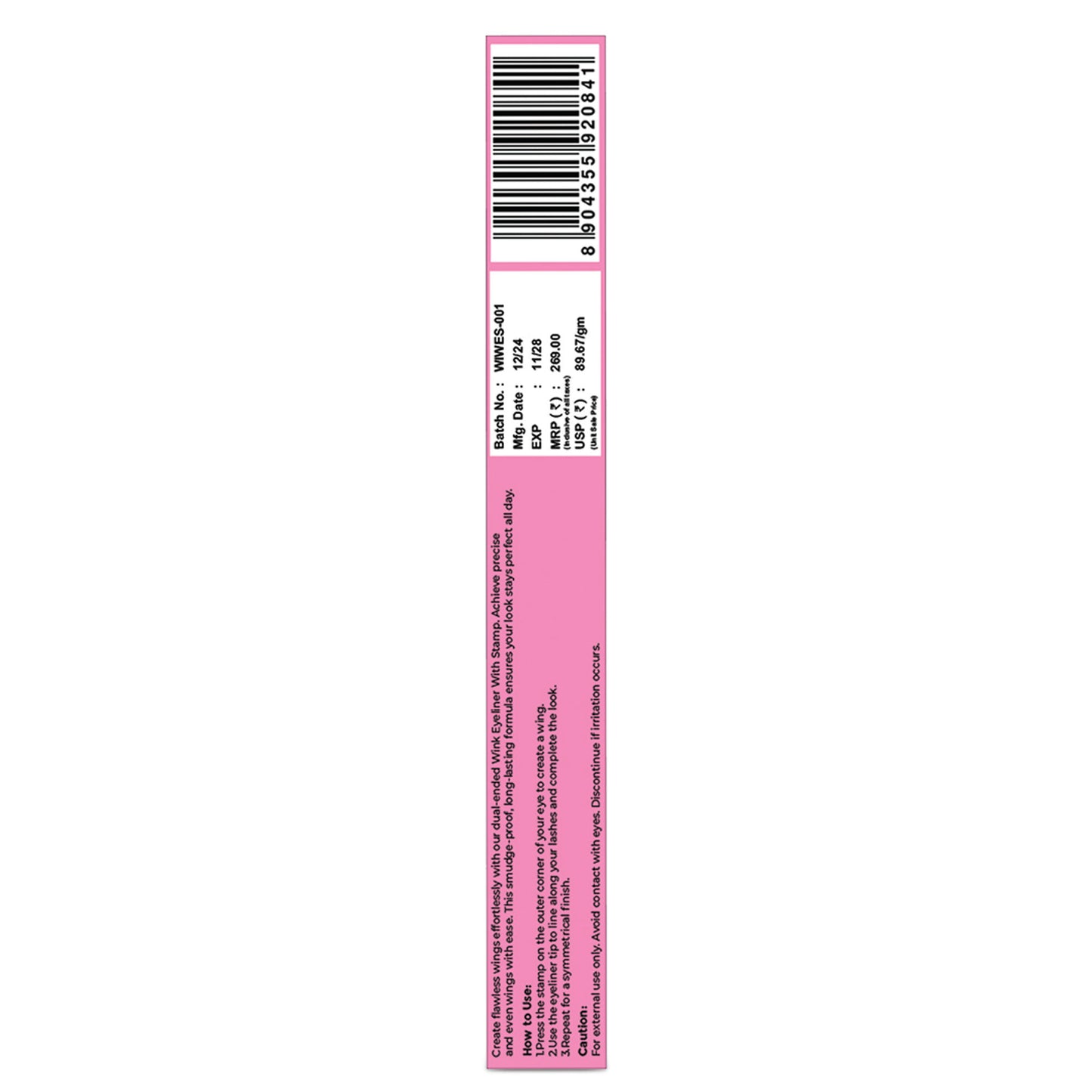 Sanfe Wing In A Wink Eyeliner With Stamp, Waterproof Smudge Proof Eye Liner Liquid Pen