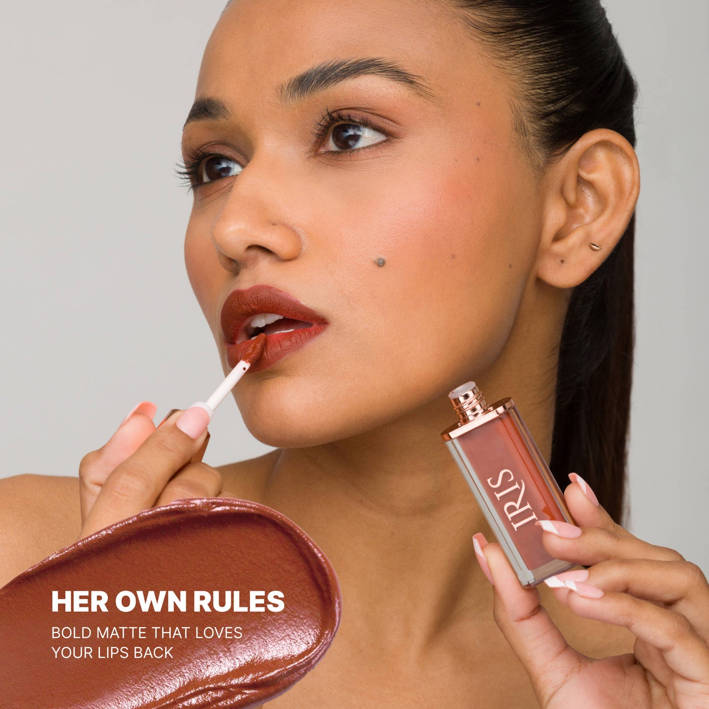 IRIS COSMETICS Matte Made Her Do It Liquid Lipstick - Chocolate Brown