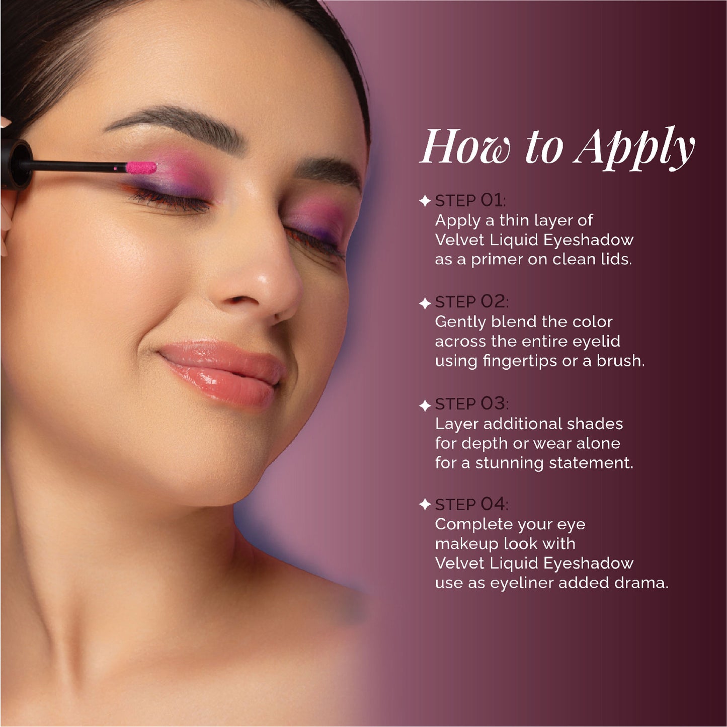 Aflairza Premium Velvet Liquid Eyeshadow & Eye Primer - Black Grapes