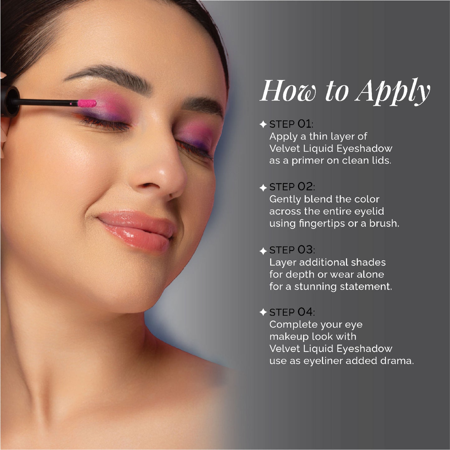 Aflairza Premium Velvet Liquid Eyeshadow & Eye Primer - Black