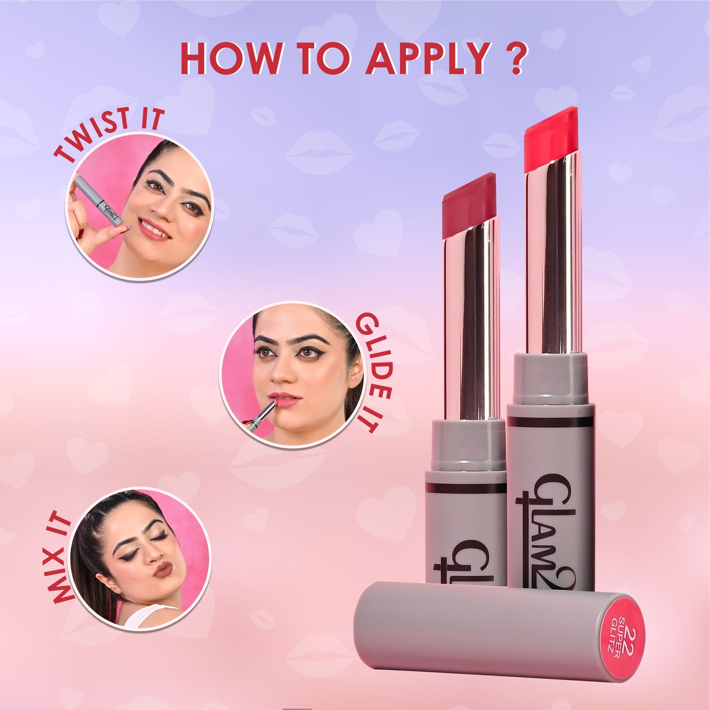 GLAM21 Long Lasting Non-transfer Lipstick - Red Power