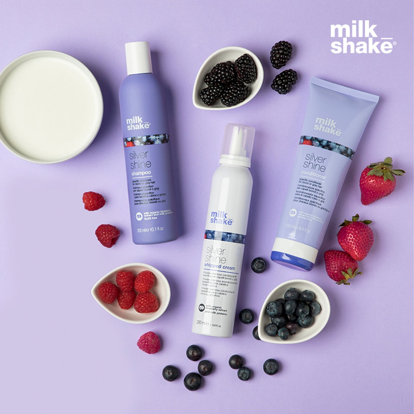 Milkshake Silver Shine Shampoo For Blond & Grey Hair