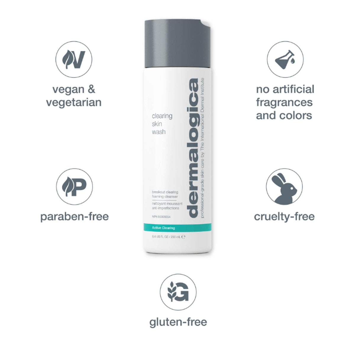 Dermalogica Clearing Skin Wash For Oily & Acne-prone Skin With Salycylic Acid & Lavendar