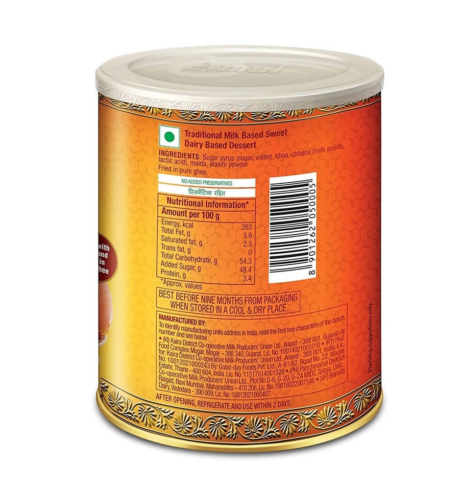 Amul Gulab Jamun - Made with Kova and Fried in Pure Ghee