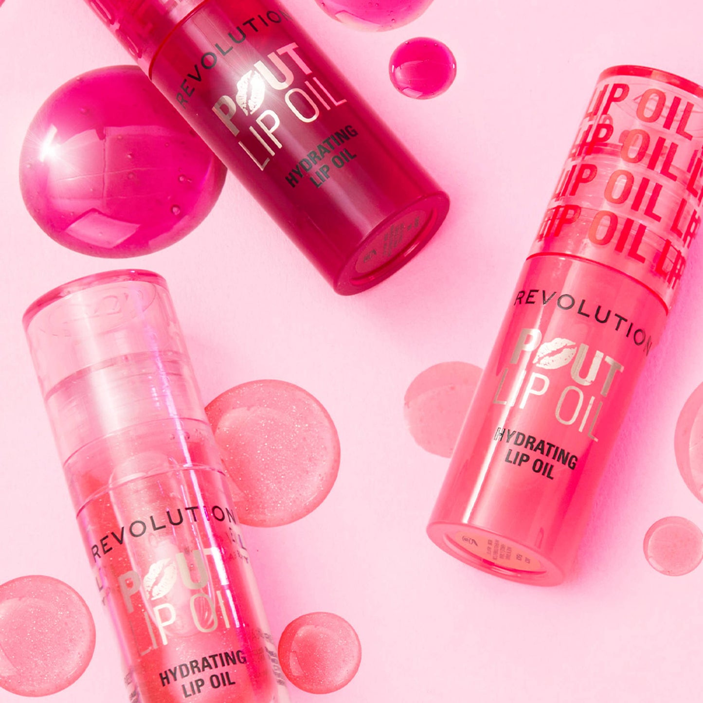 Makeup Revolution Pout Lip Oil - Pink Shimmer