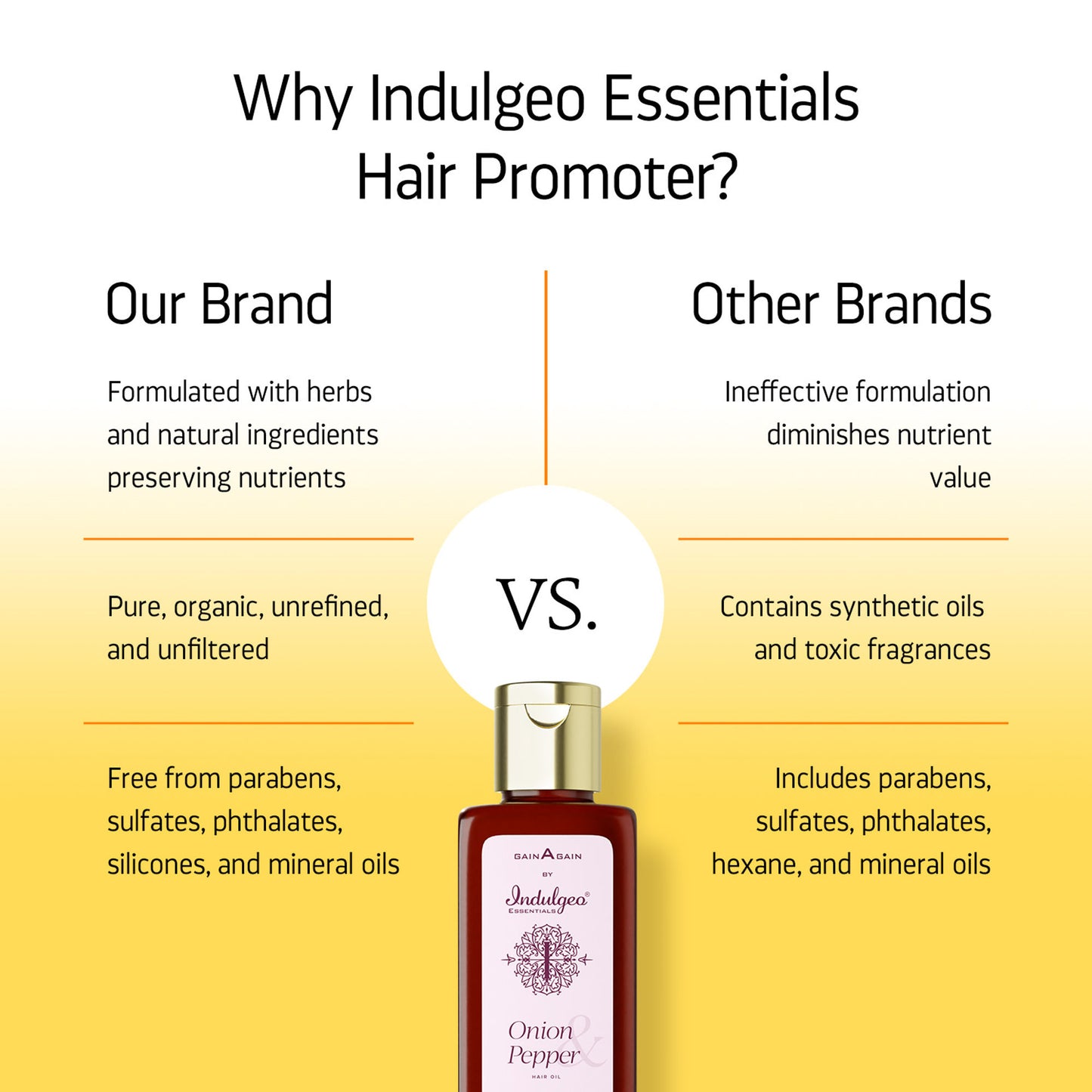 Indulgeo Essentials Onion Pepper Hair Oil