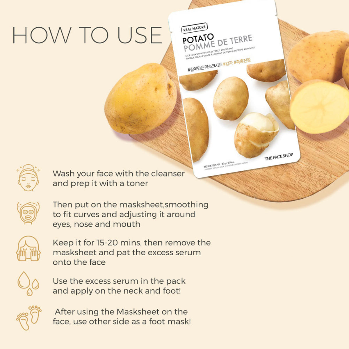 The Face Shop Real Nature Face Mask - Potato