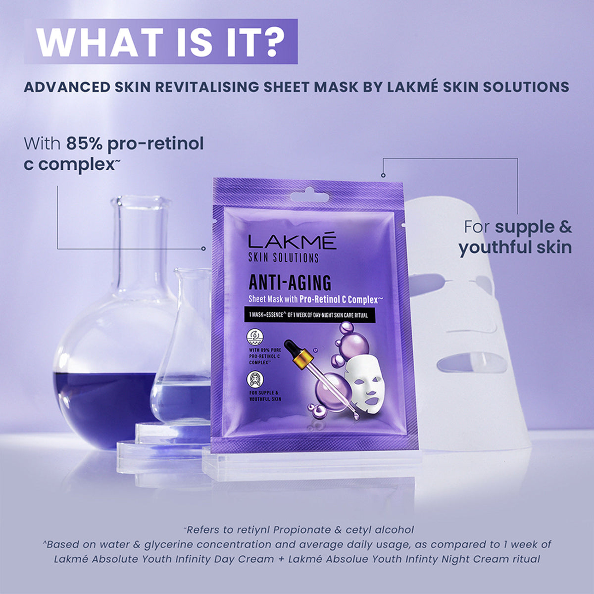Lakme Skin Solutions Sheet Mask - Anti-Aging