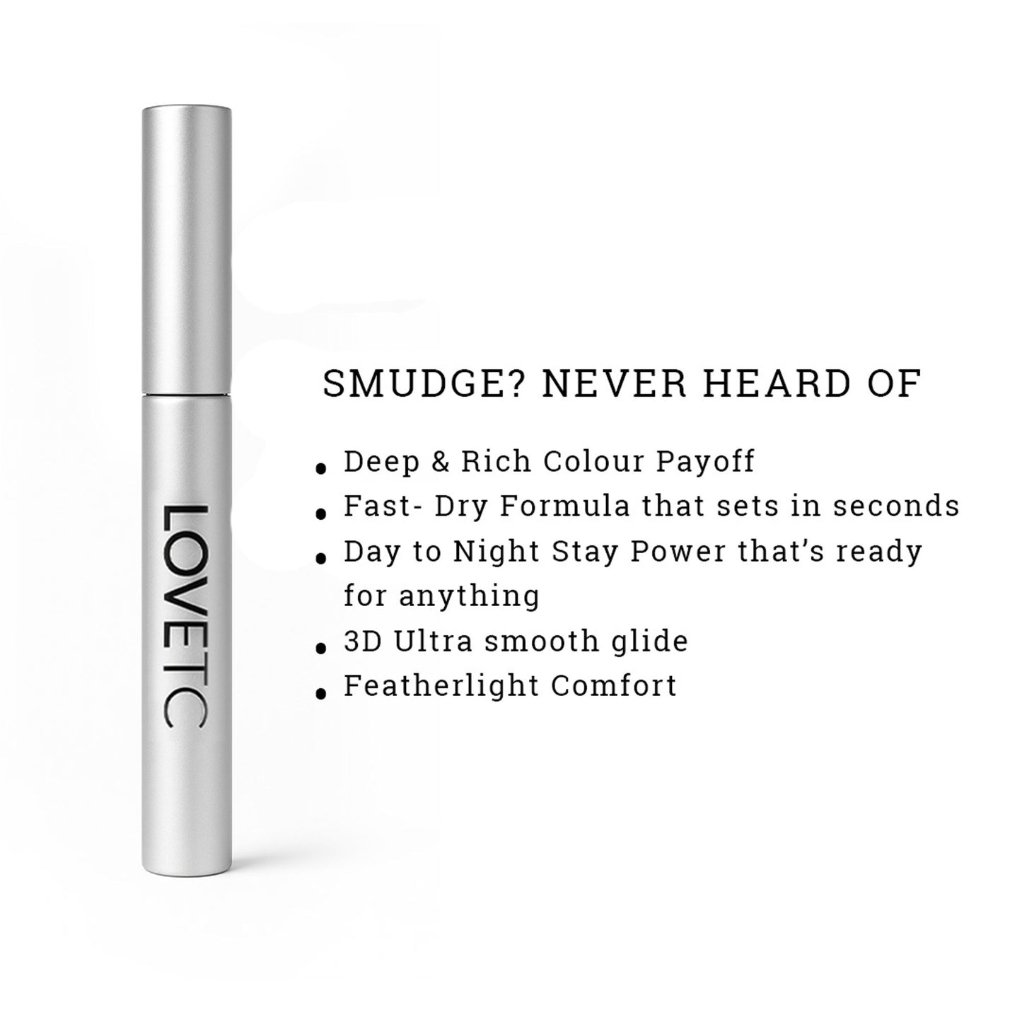 LOVETC Demi-Matte Waterproof Liquid Eyeliner, 24-Hr Longwear & Smudge Proof - Violet Crush