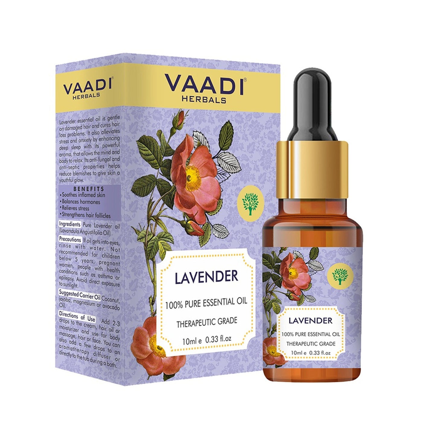 Vaadi Herbals Lavender 100% Pure Essential Oil Therapeutic Grade