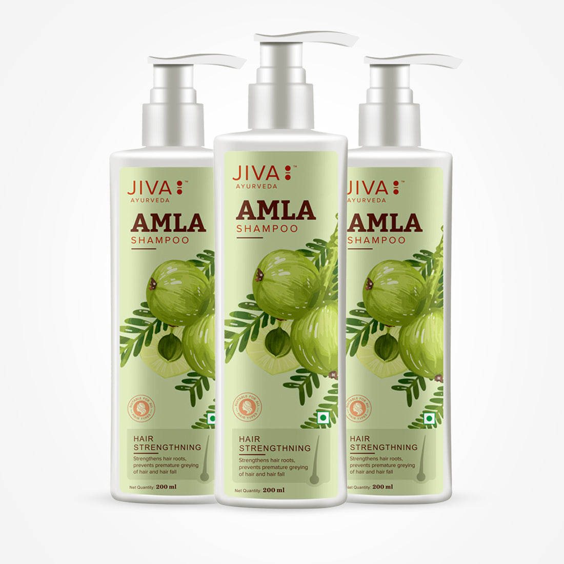 Jiva Ayurveda Amla Shampoo - Herbal Haircare - 200 ml