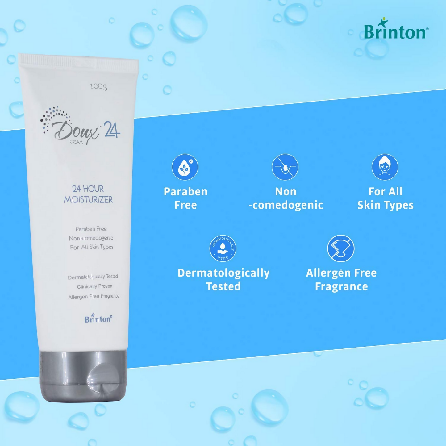 Brinton Doux 24-Hour Moisturizer Cream - Indyancart