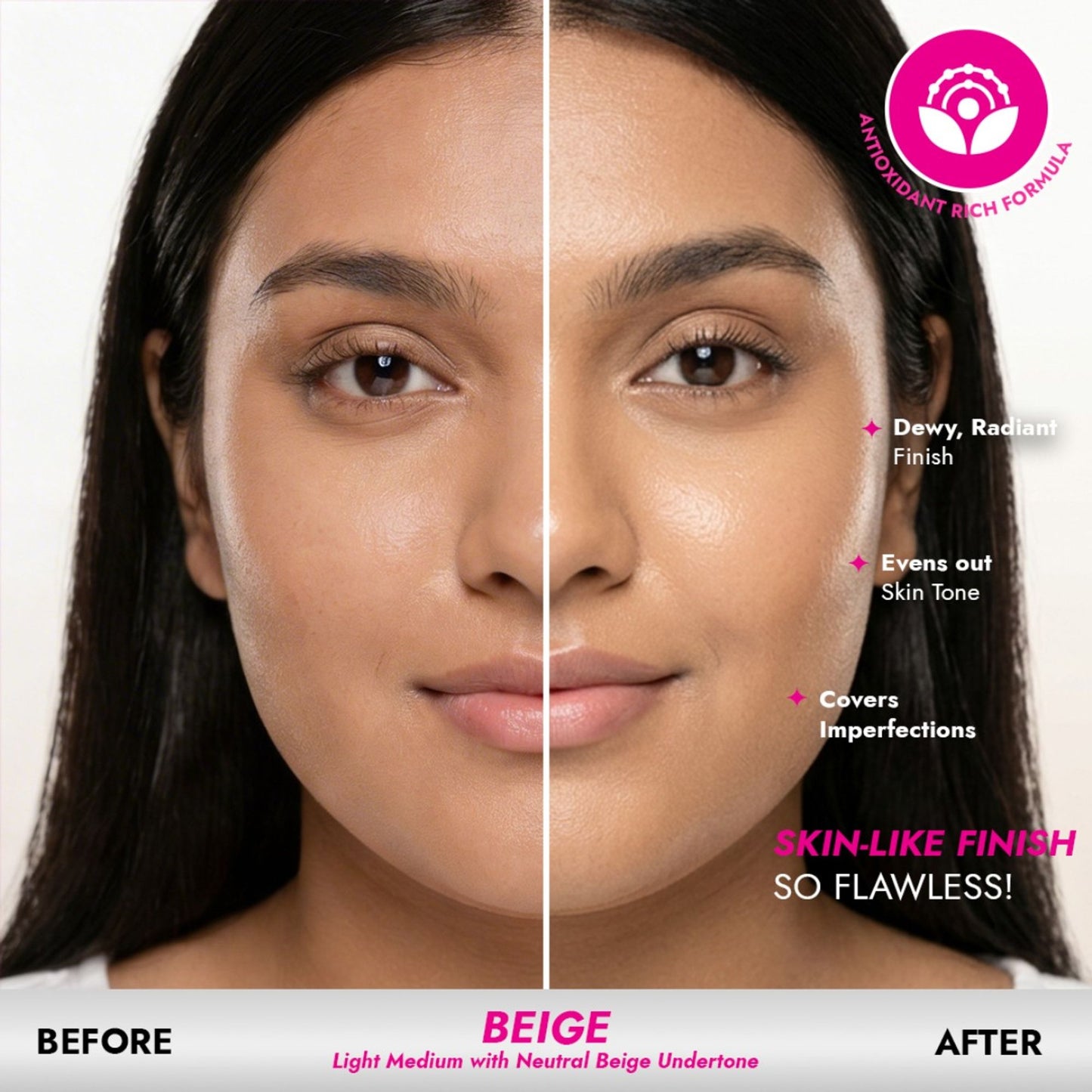 L.A Girl Pro Coverage Illuminating Liquid Foundation - Beige