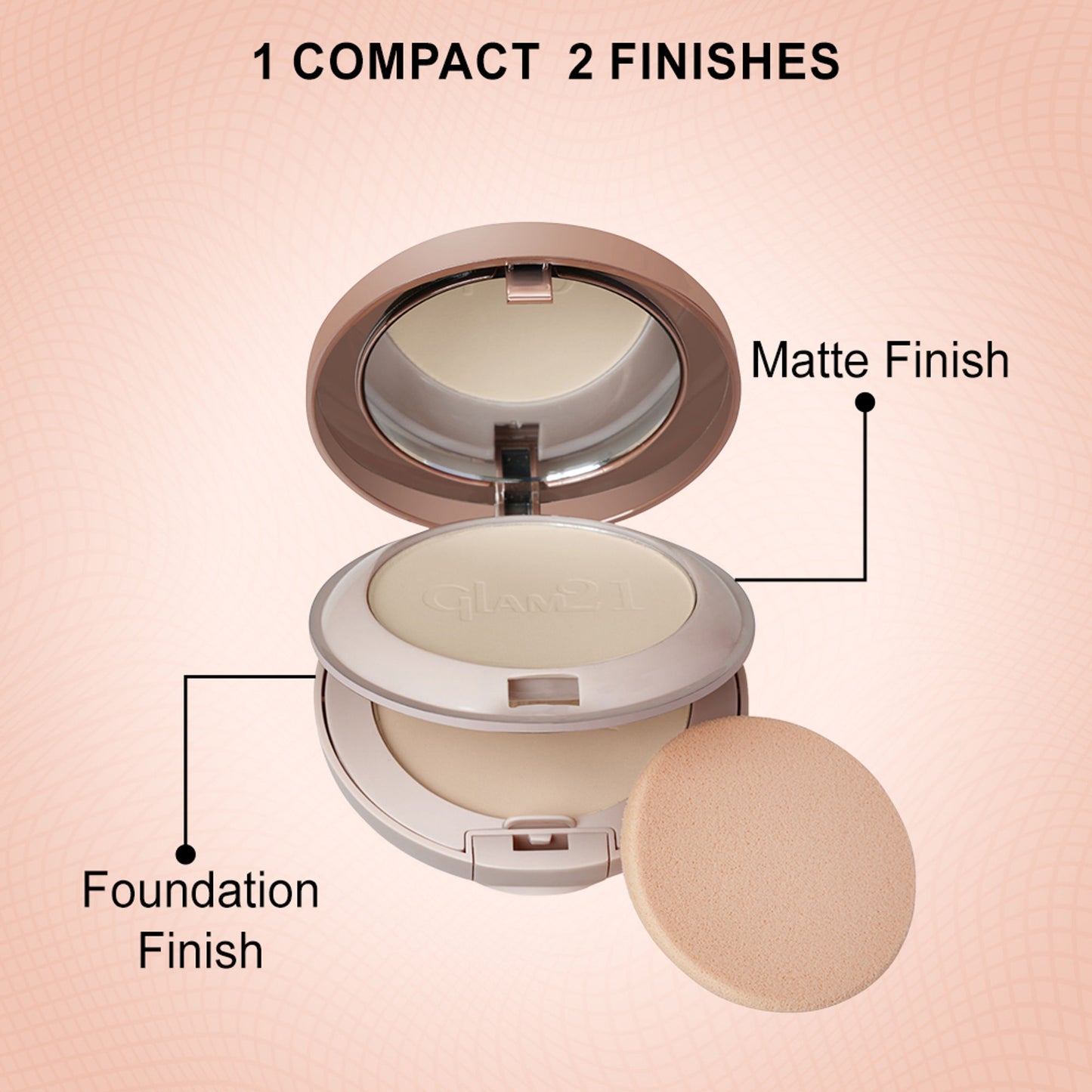 GLAM21 Powder Perfect Compact - Latte