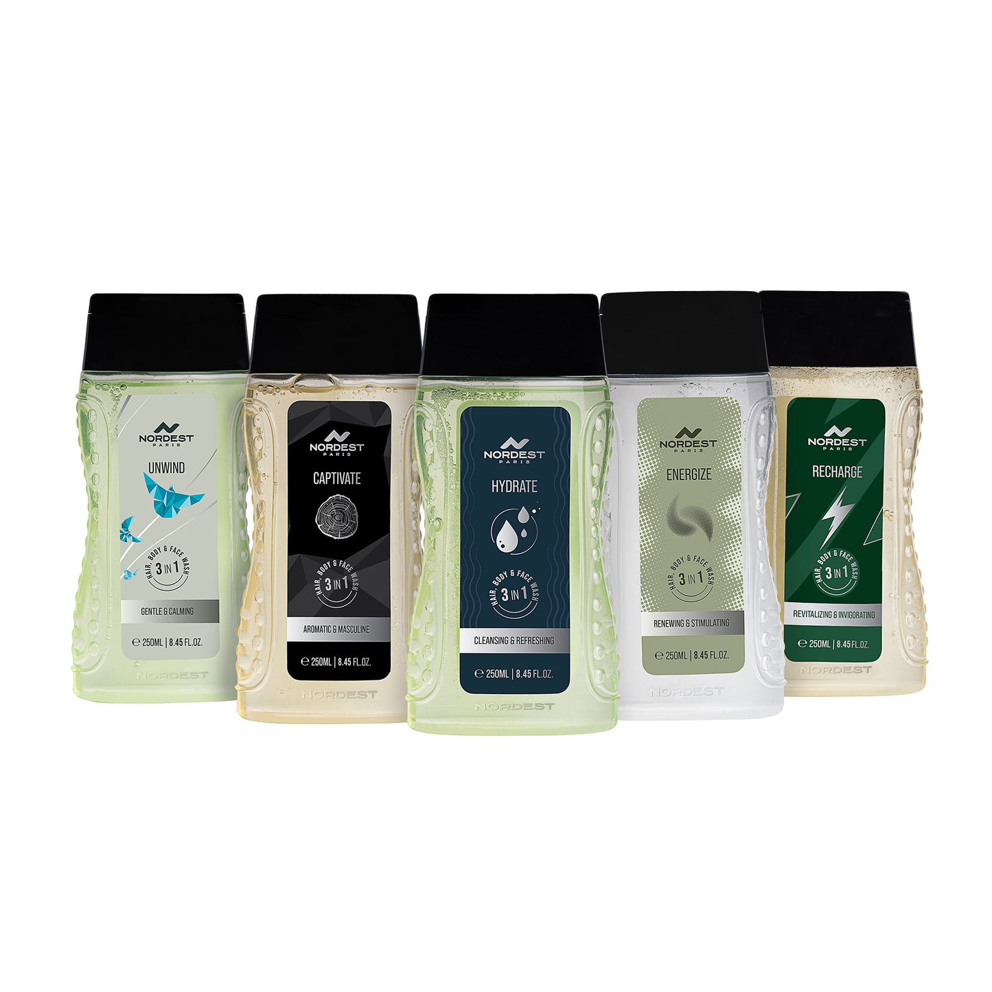Nordest Paris Hydrate Cleansing & Refreshing 3 In 1 Hair, Body & Face Wash
