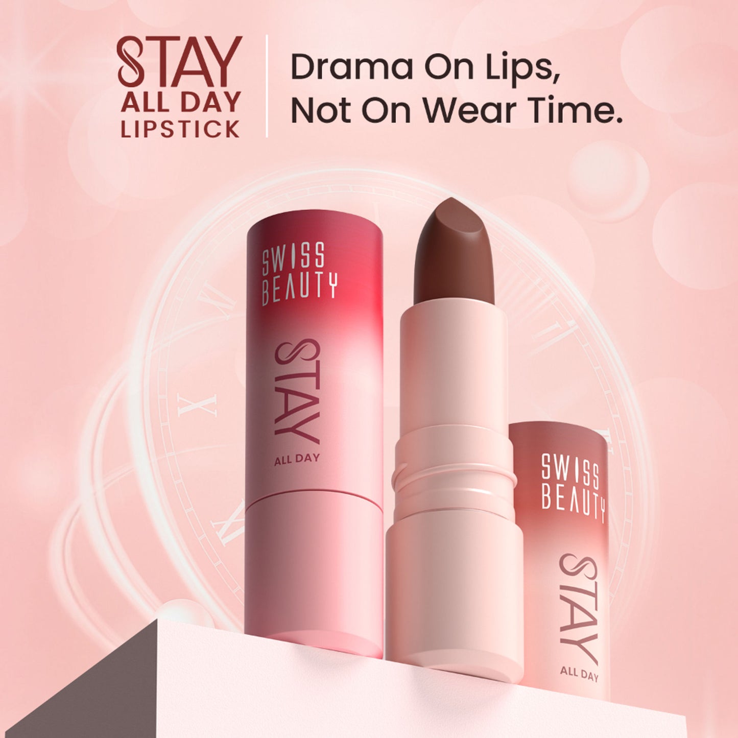 Swiss Beauty Stay All Day Lipstick - 05 Bossy