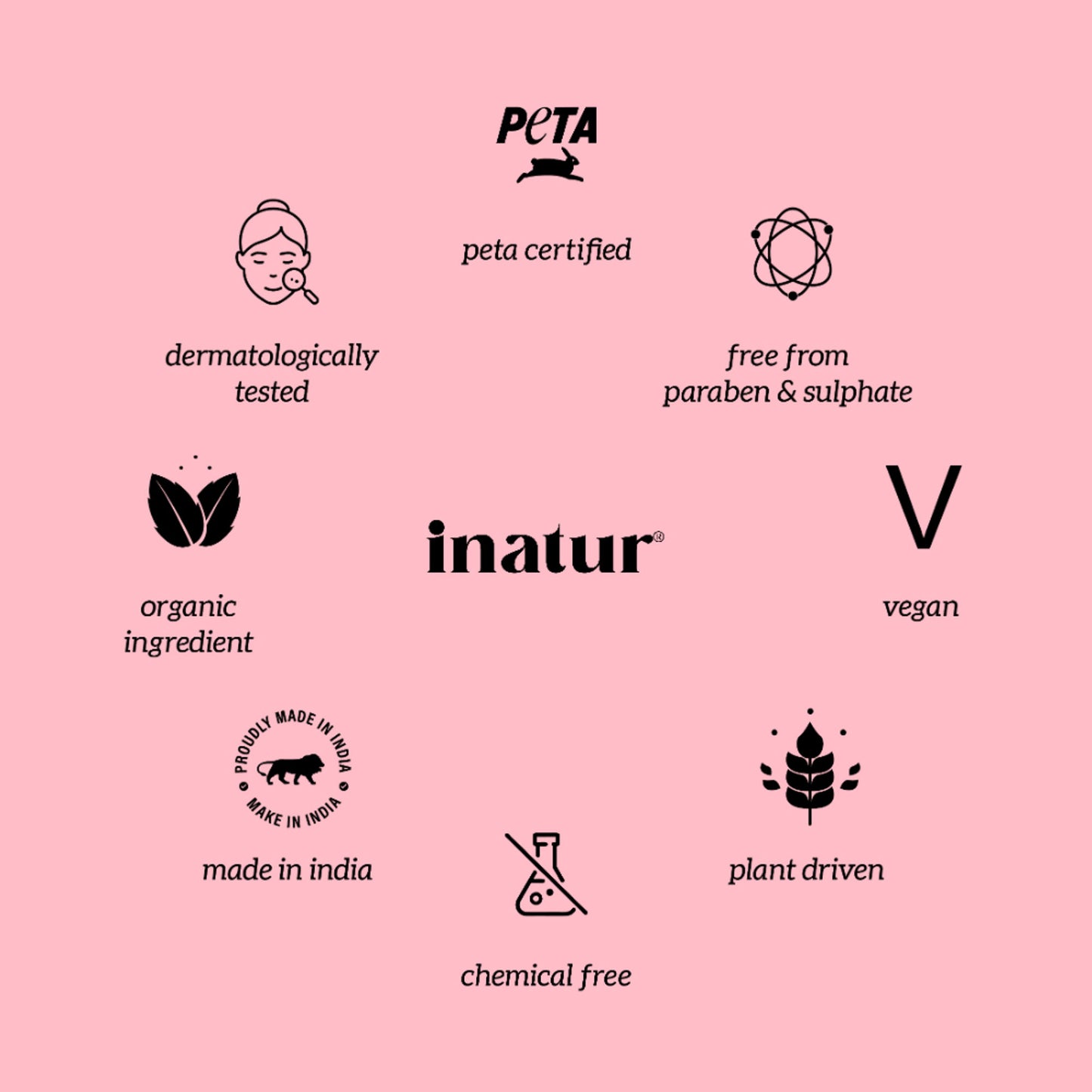inatur Shower Gel with Pomegranate, Raspberry, and Black Pepper for Daily Refreshing Wash