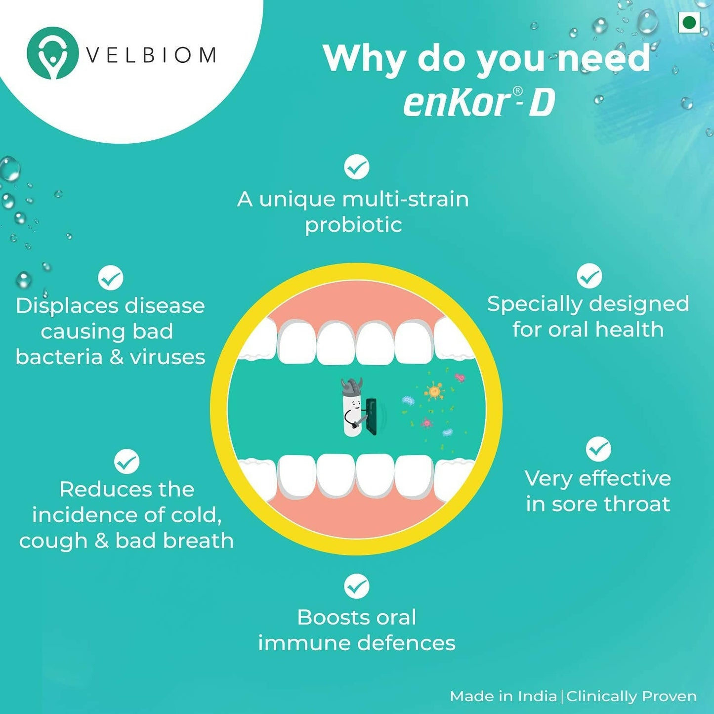 Velbiom enKor-D Immunity Boosting instamelt