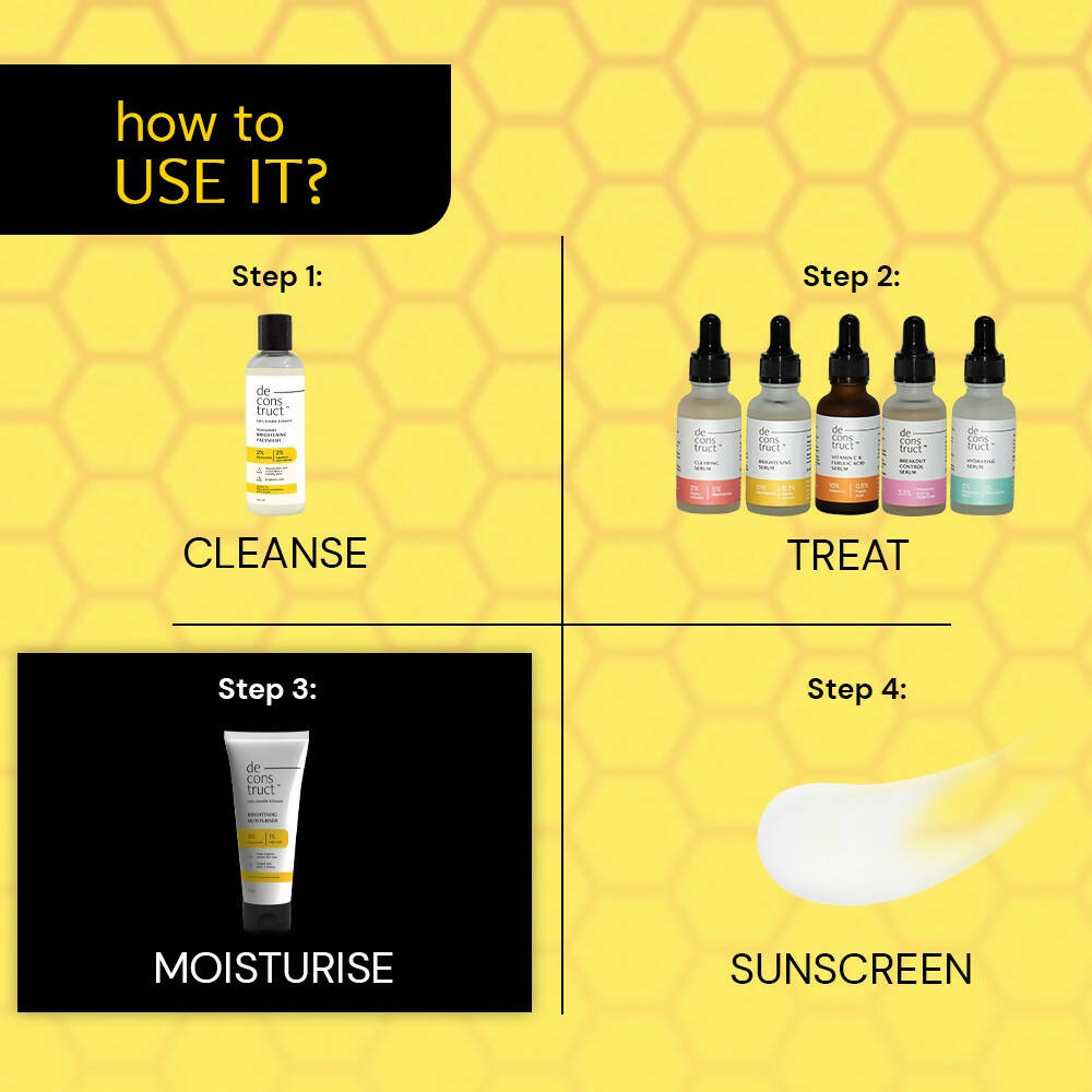 Deconstruct Niacinamide Brightening Moisturiser - Indyancart