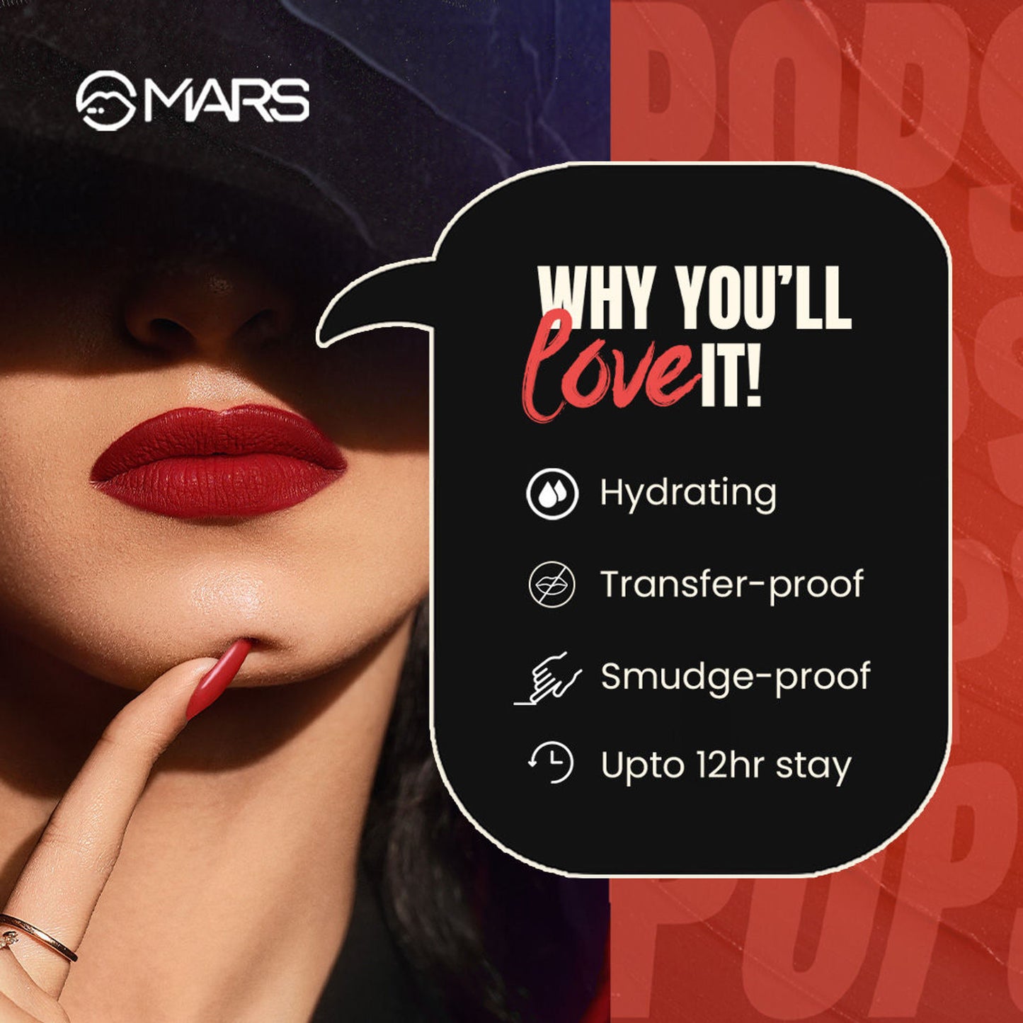 MARS Popstar Non Drying Liquid Mousse Lipstick - 08 Muse