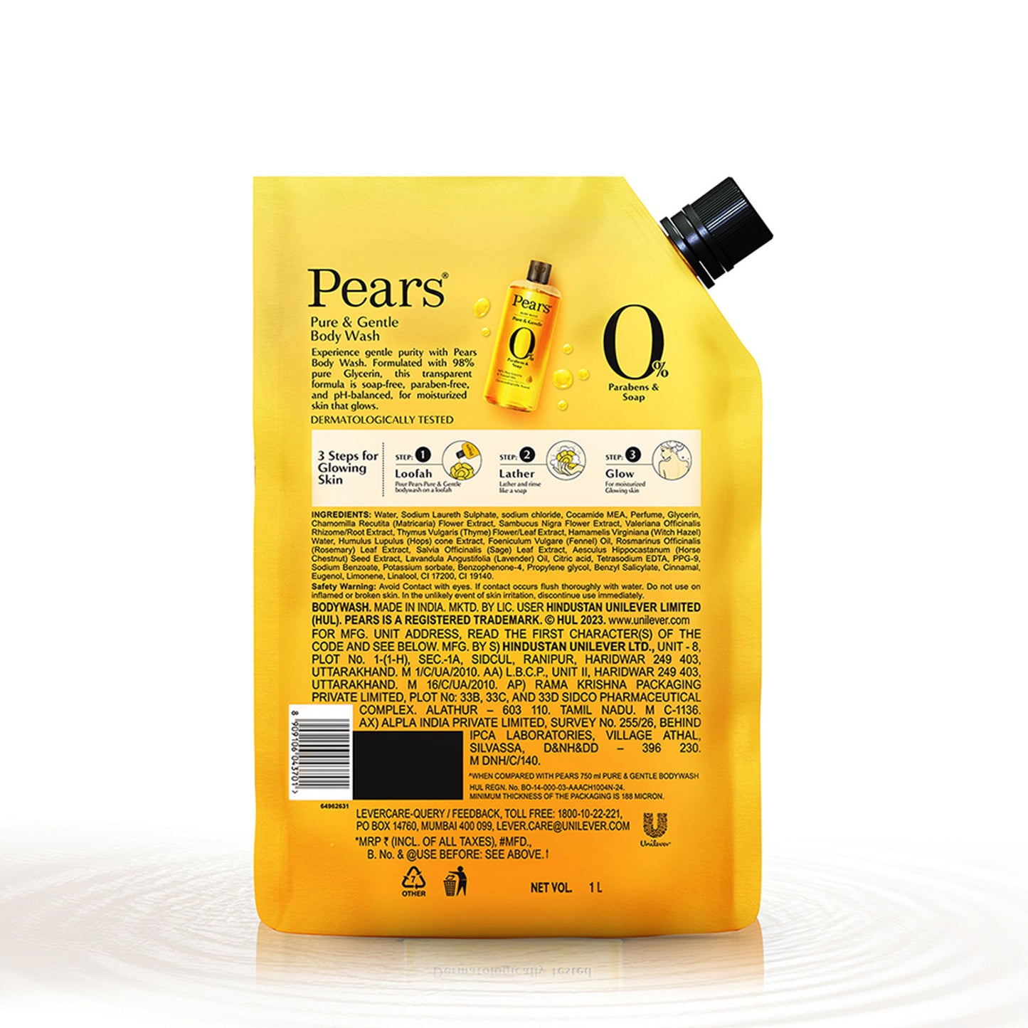 Pears Pure & Gentle Refill Body Wash