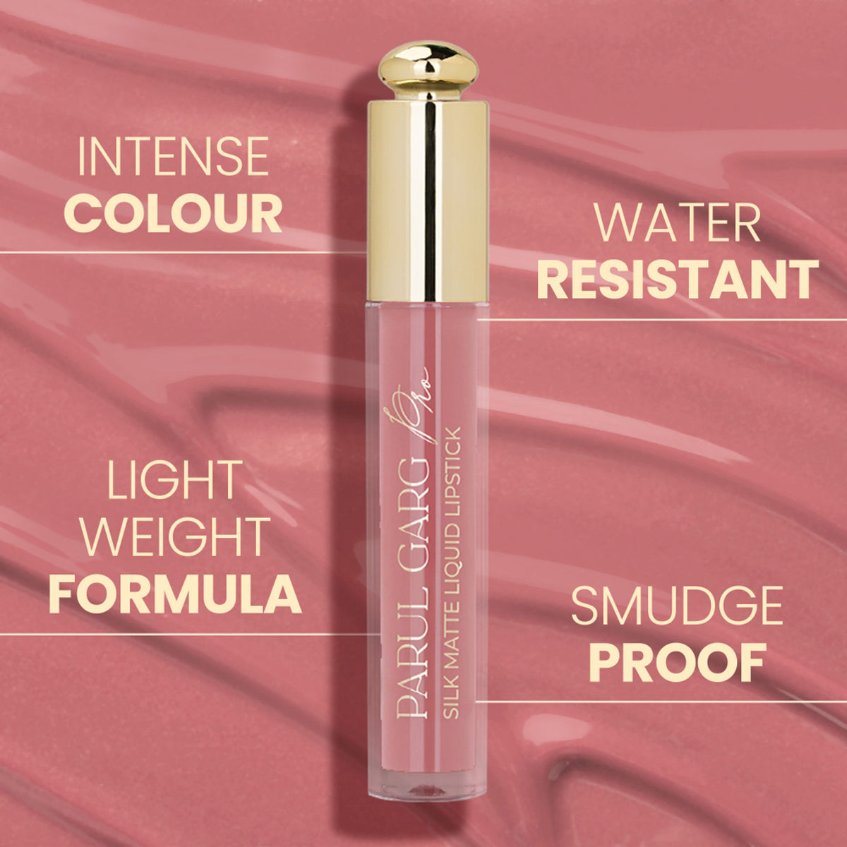 Parul Garg Beauty Silk Matte Liquid Lipstick, Long Lasting & Transfer-Proof - Zinnia 04