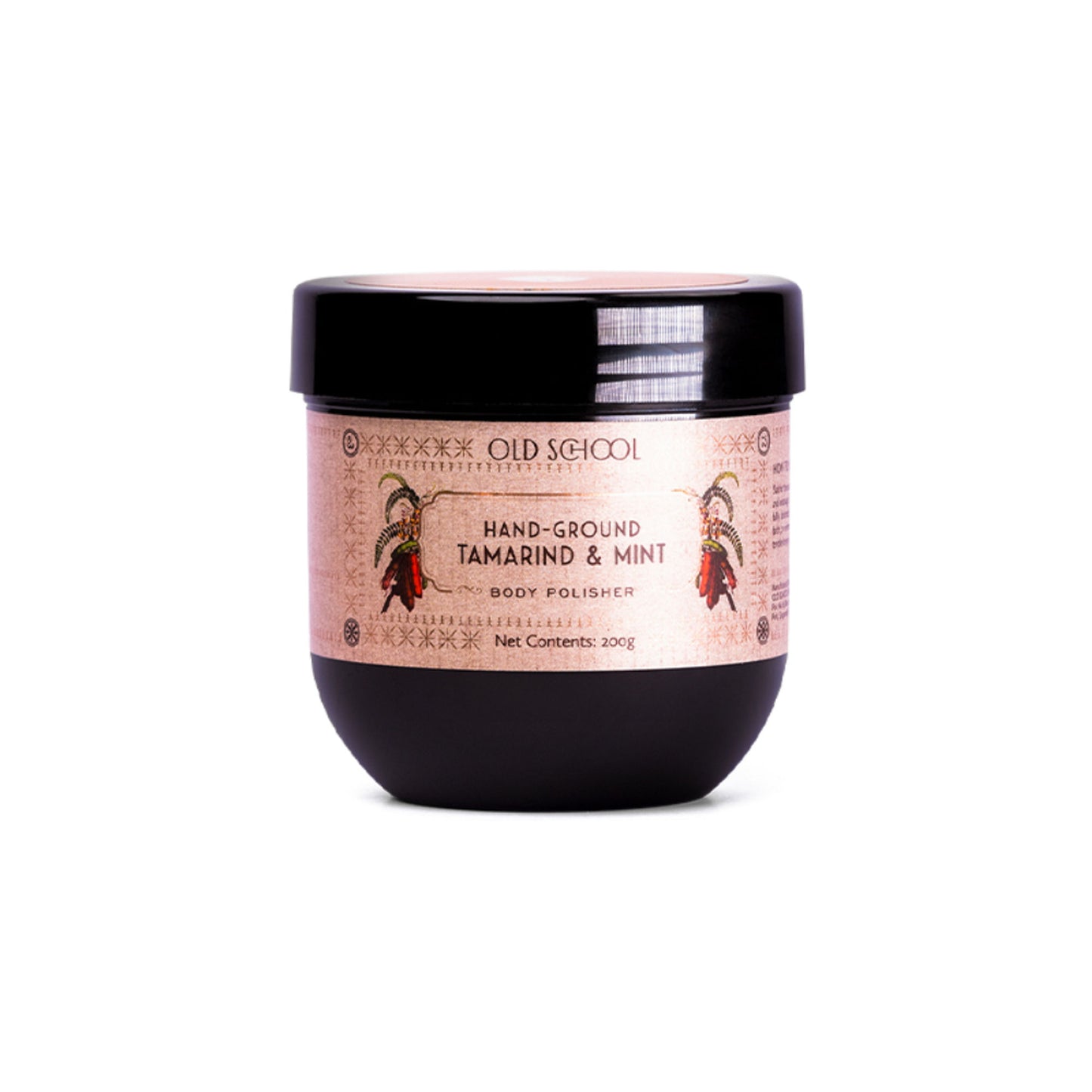 Old School Tamarind & Mint Body Scrub Exfoliating & Brightening for Tan Removal, Glowing Skin