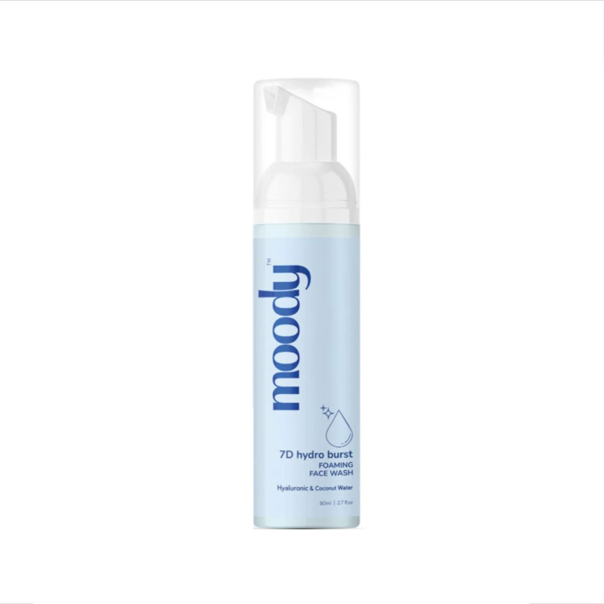 Moody 2% Hyaluronic Acid Gentle Foaming Face Wash Cleanser For Oil & Dirt Removal