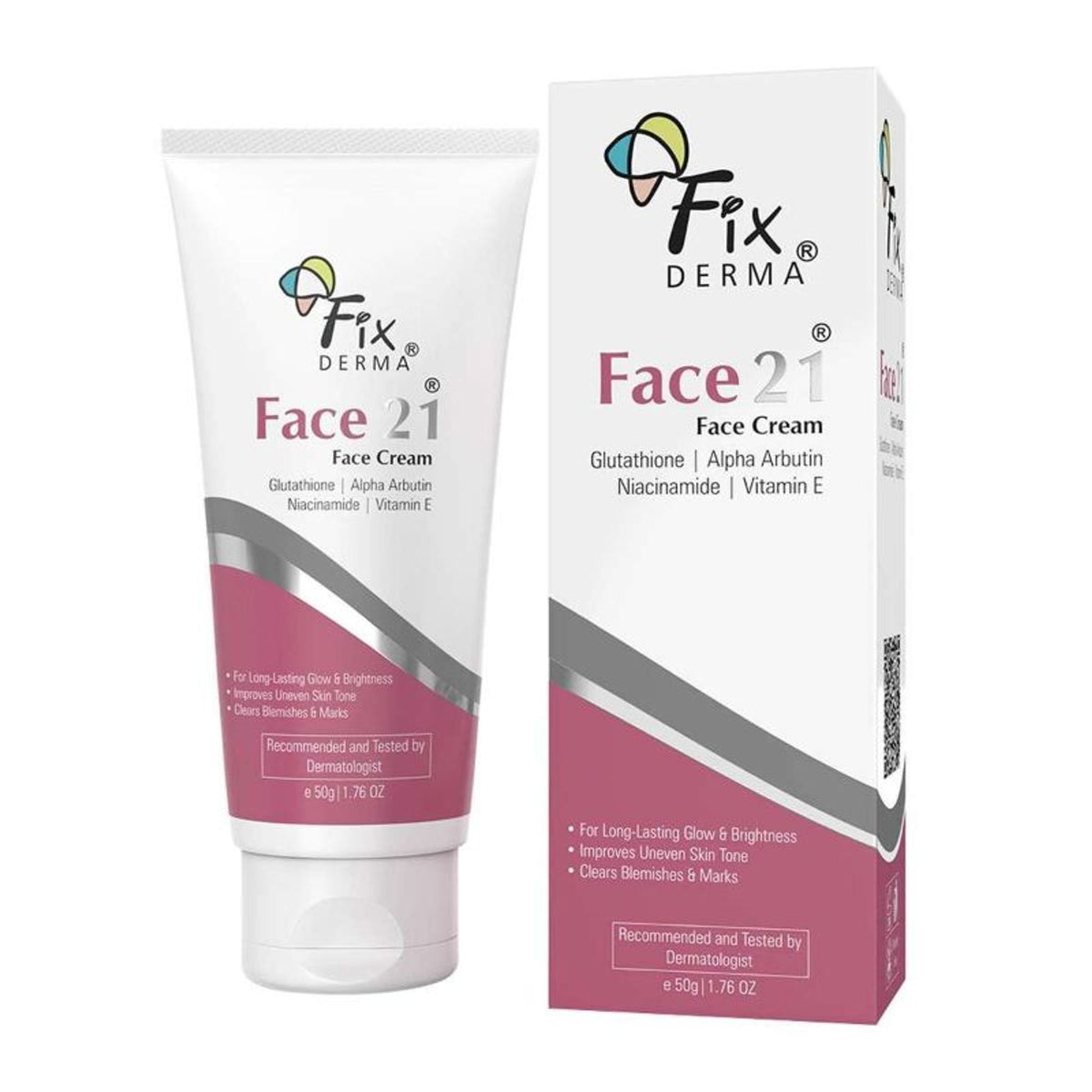 Fixderma 2% Niacinamide Face Cream with Alpha Arbutin, an anti-aging skincare product for women, shown in a jar.