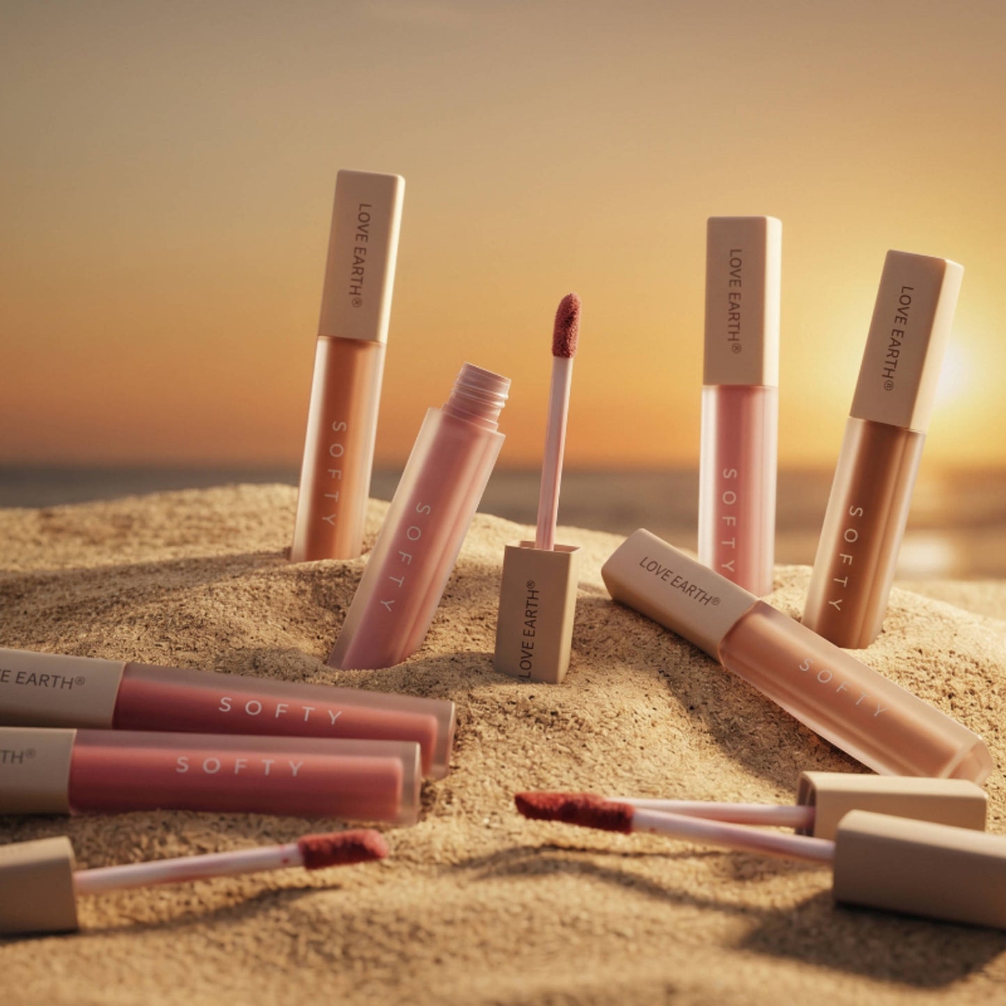 Love Earth Softy Tinty Lipstick - Pack Of 9