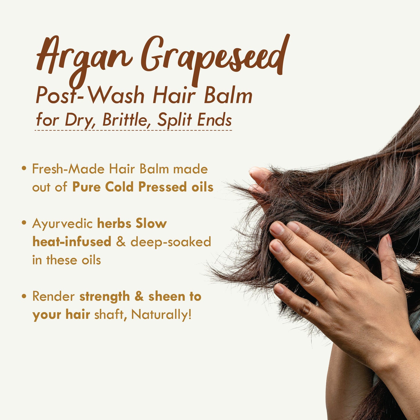 Nat Habit Green Infused Post-Wash Hair Balm Argan Grapeseed