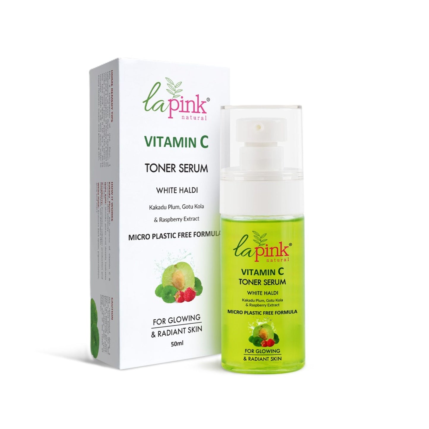 La Pink Vitamin C Face 2-In-1 Toner Serum 100% Alcohol Free For Refresh & Glowing Skin