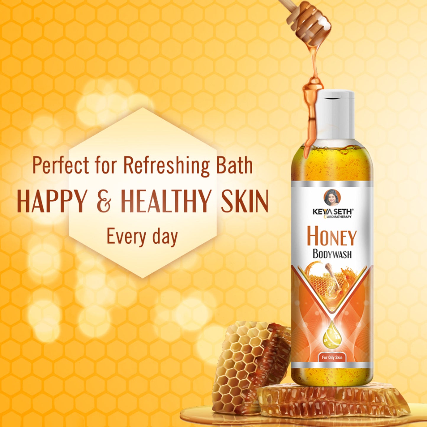 Keya Seth Aromatherapy Honey Bodywash for Oily Skin