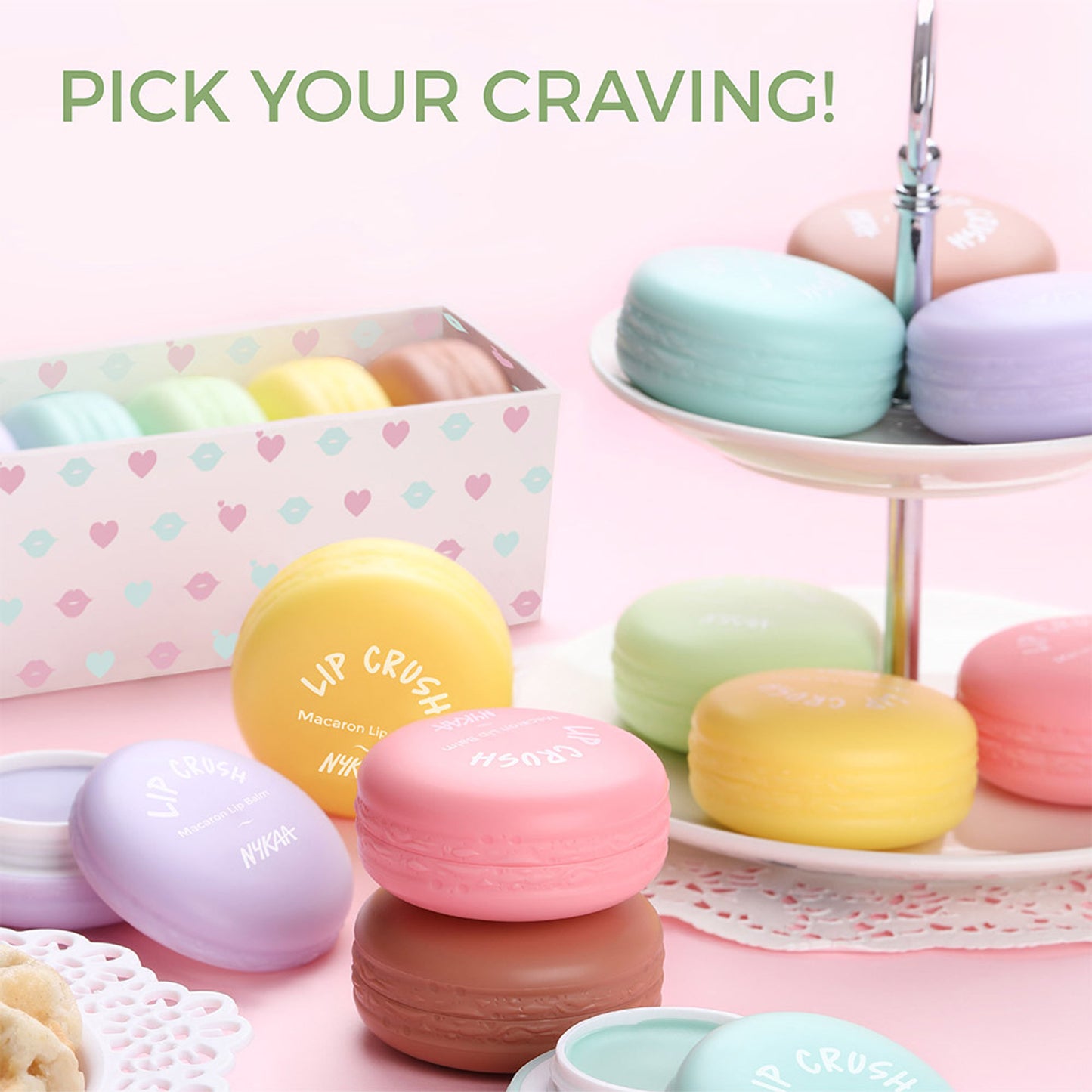 Nykaa Cosmetics Lip Crush Macaron Lip Balm - Green Apple 03