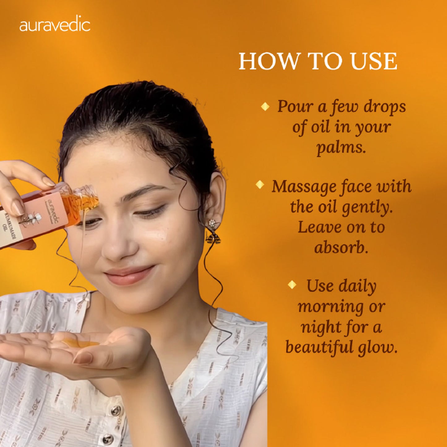 Auravedic Kumkumadi Face Oil Kumkumadi Tailam Kumkumadi Oil Face Serum Oil For Pigmentation