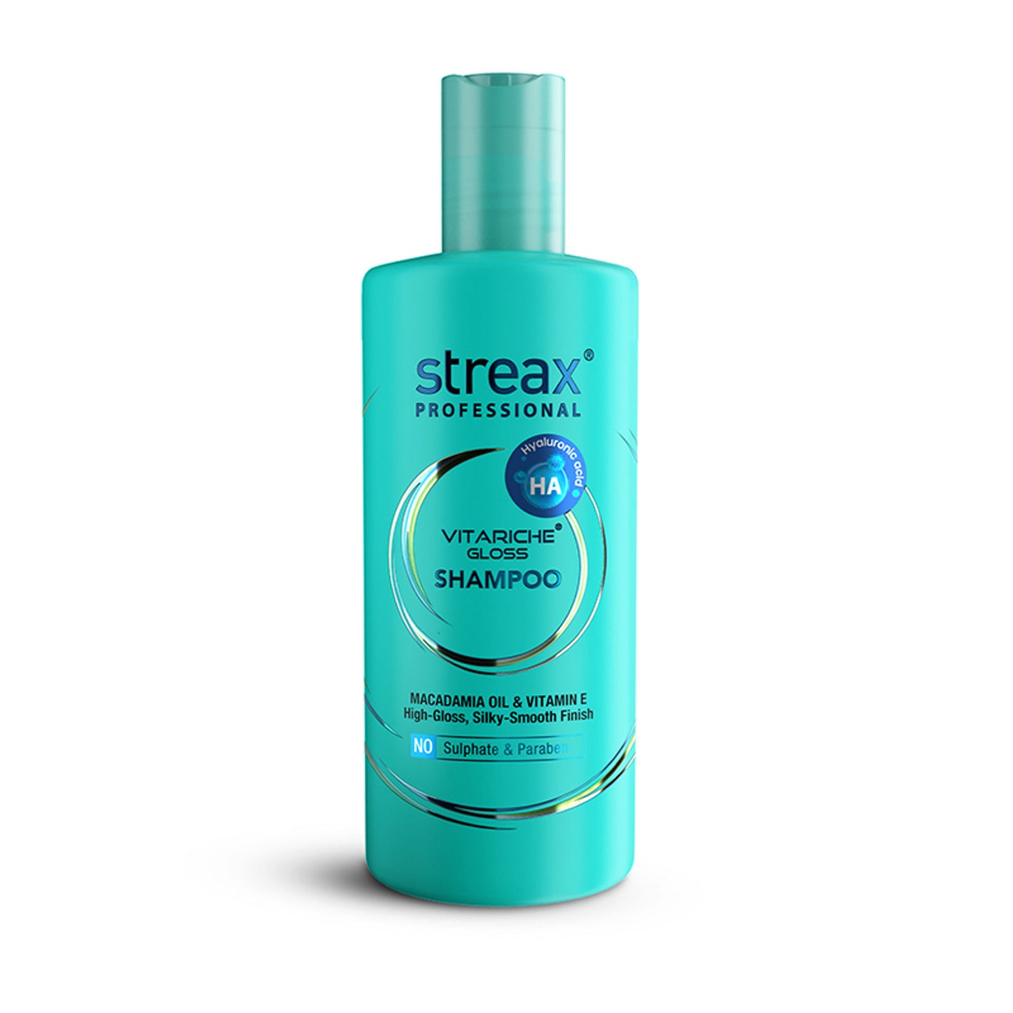 Streax Professional Vitariche Gloss Shampoo for Dry & Frizzy Hair with Vitamin E
