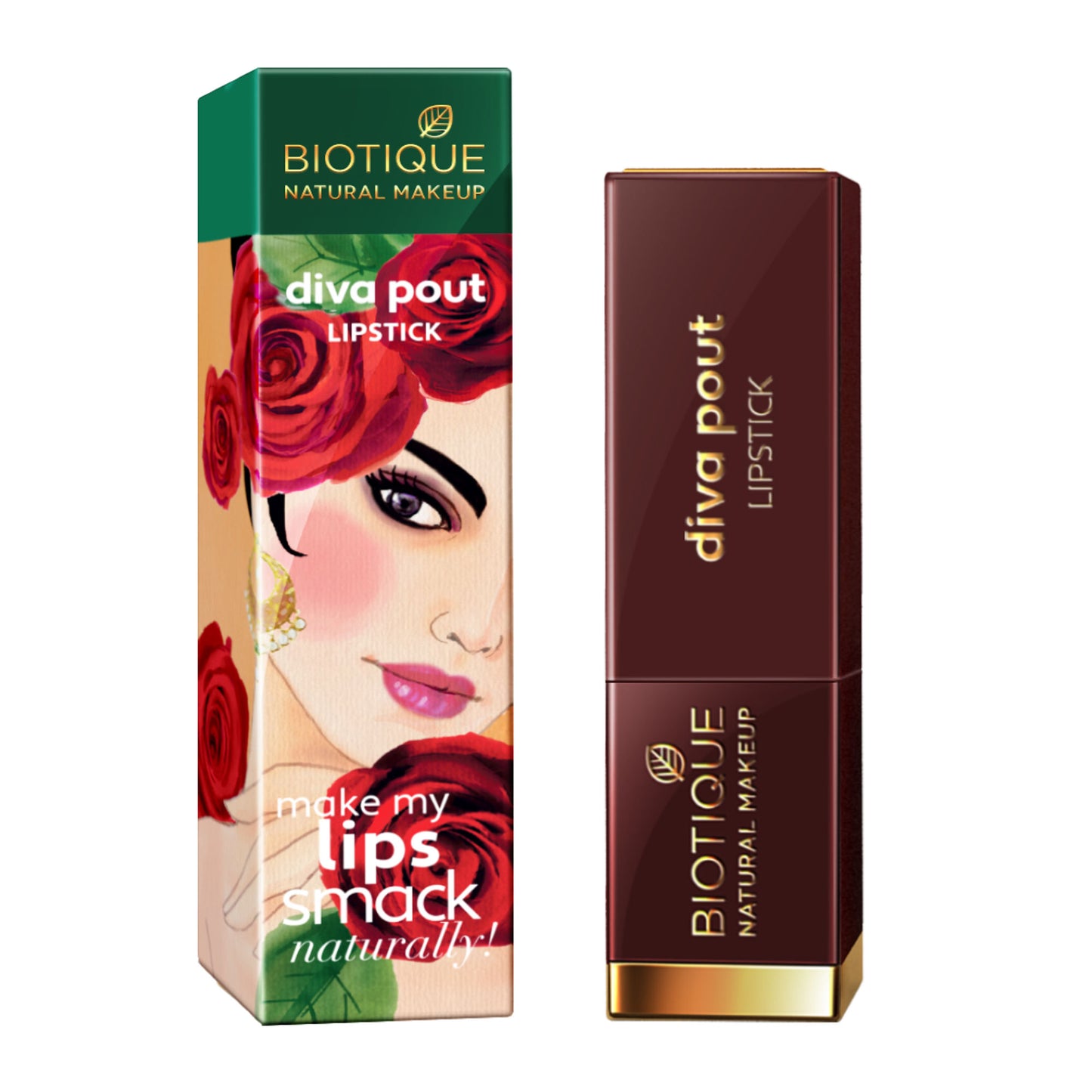 Biotique Diva Pout Lipstick - Flaming Desire