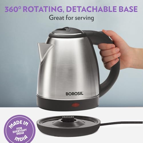 Borosil 1.5 L Stainless Steel Electric Kettle