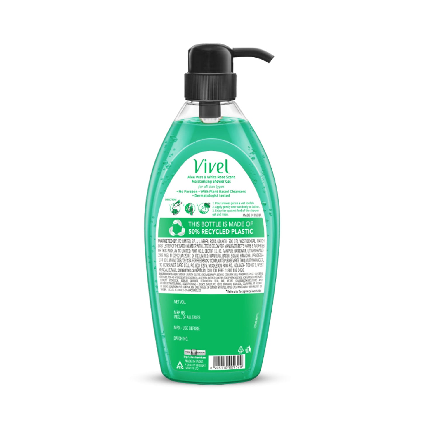 Vivel Aloe Vera & White Rose Scent Moisturizing Shower Gel