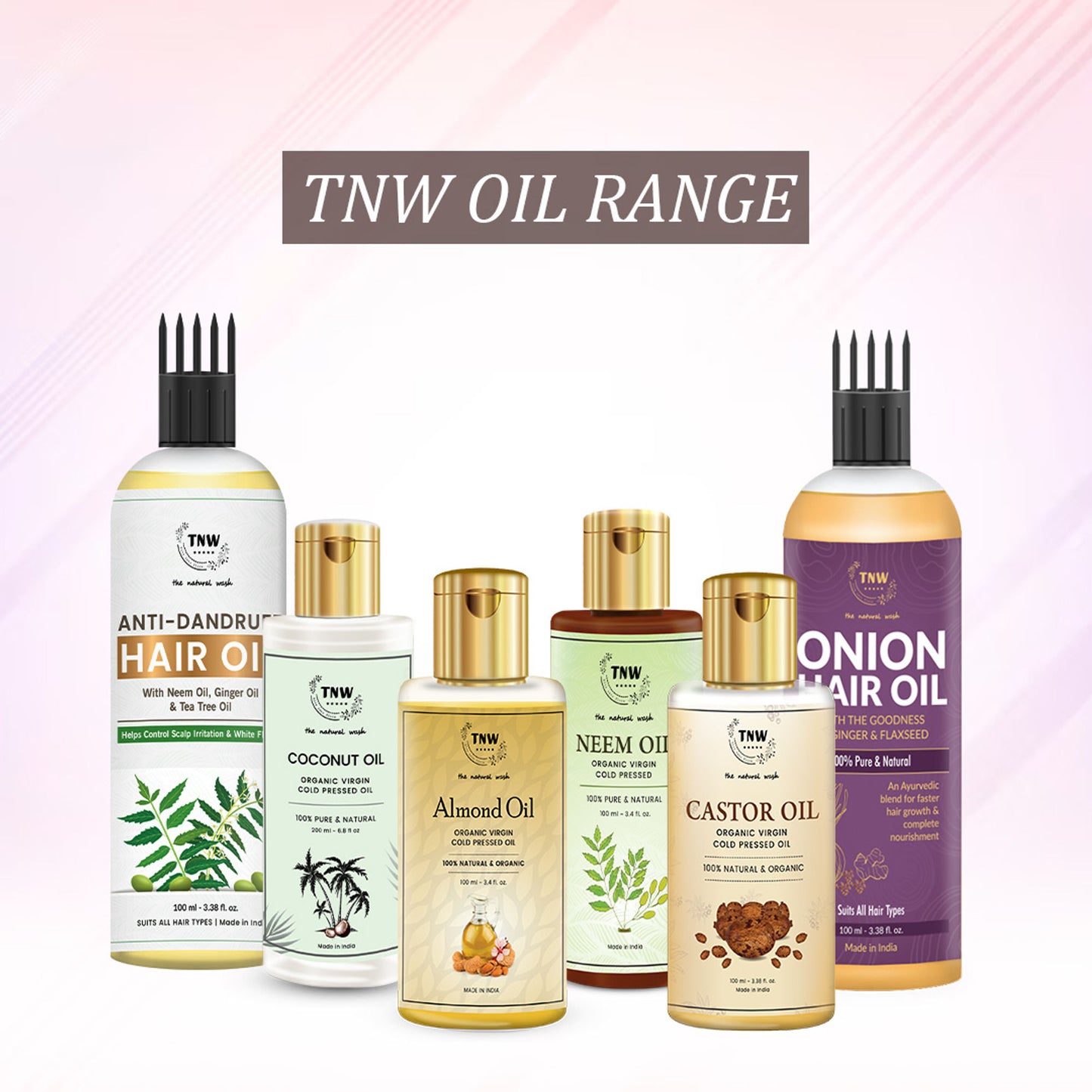 TNW The Natural Wash Pure Almond Oil Badam Rogan For Glowing Face & Body And Healthy Hair