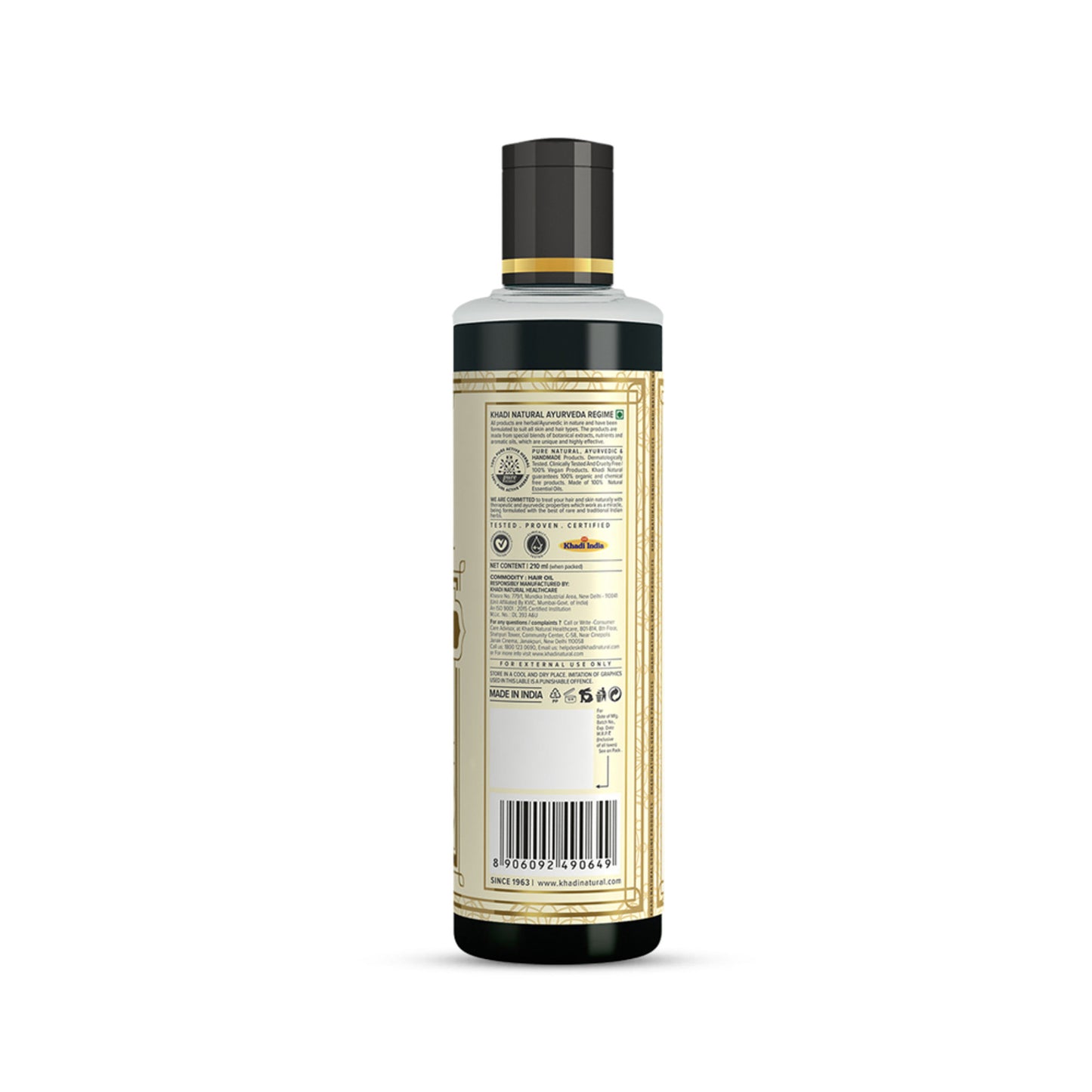 Khadi Natural 18 Herbs Hair Oil for Strong, Shiny, and Healthy Hair