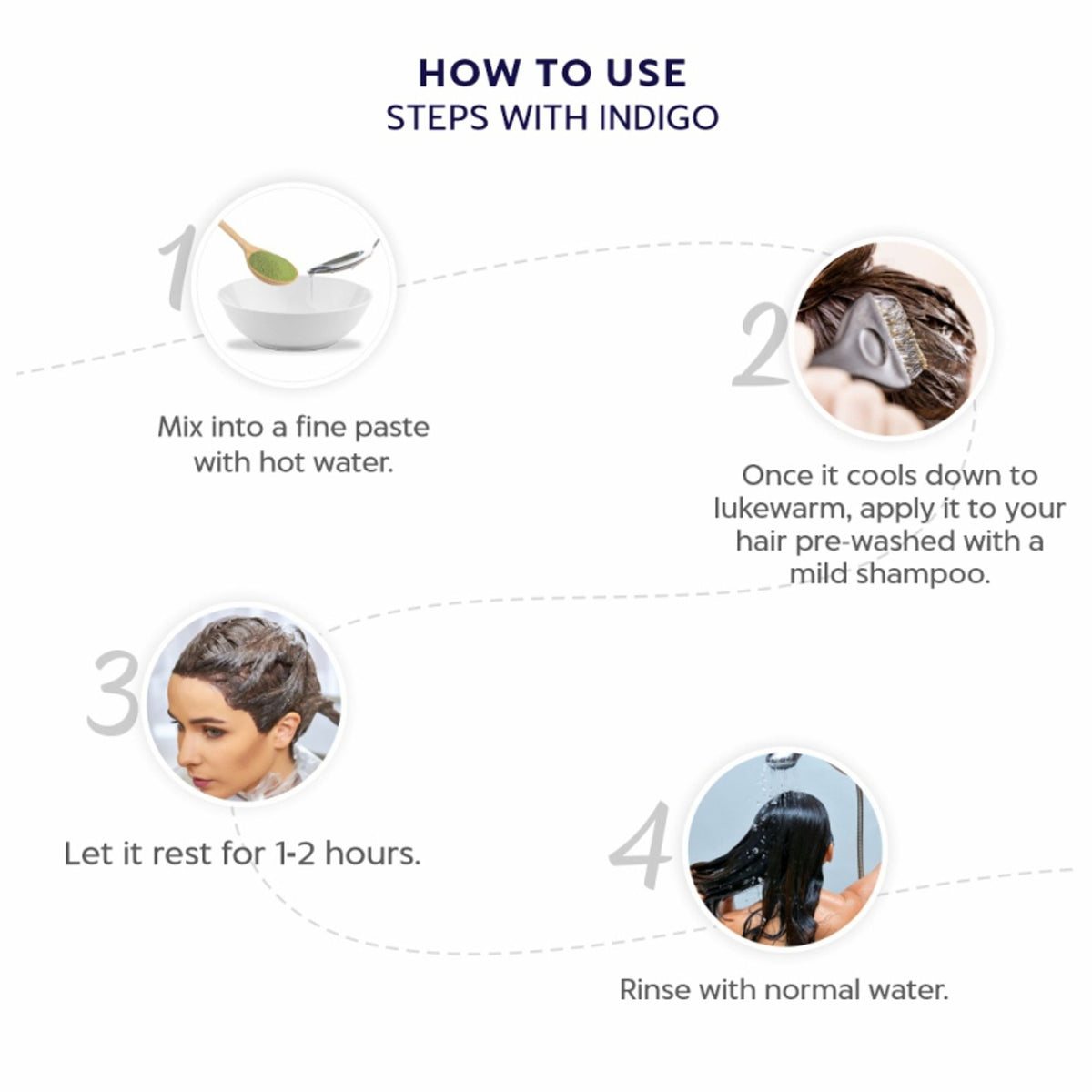 Indus Valley Indigo Powder Natural Hair Color & Grey Coverage