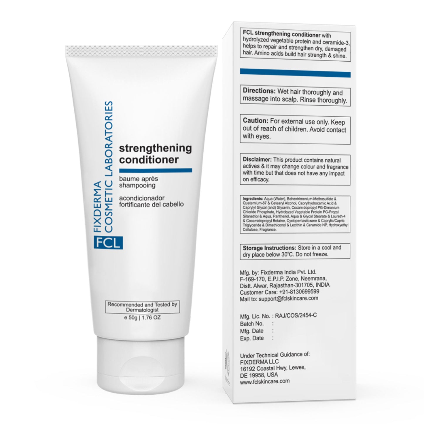 FCL Strengthening Hair Conditioner For Women & Men | Strengthens Hair, Shiny & Healthy