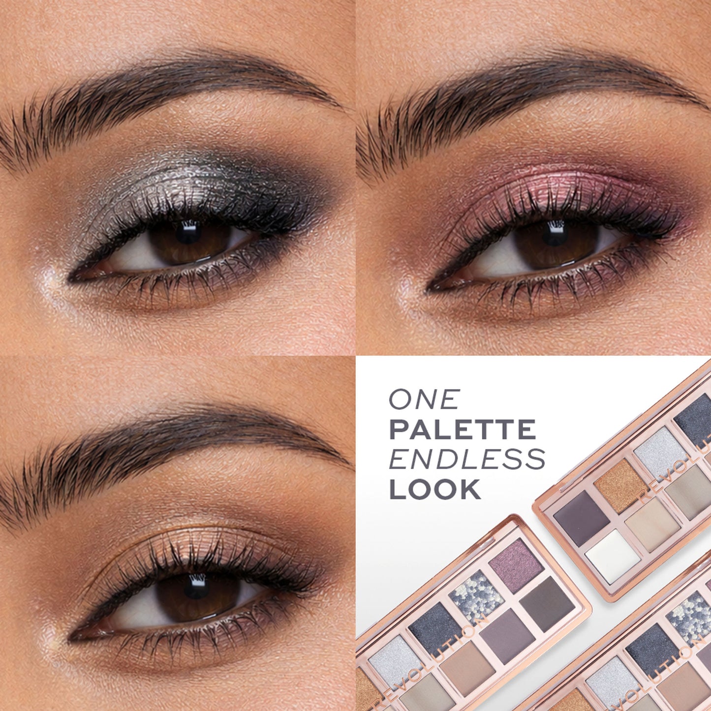 Makeup Revolution Eyeshadow Palette - The Smokey Icon Grunge